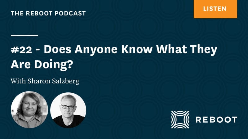 #22 – Does Anyone Really Know What They Are Doing? – with Sharon Salzberg